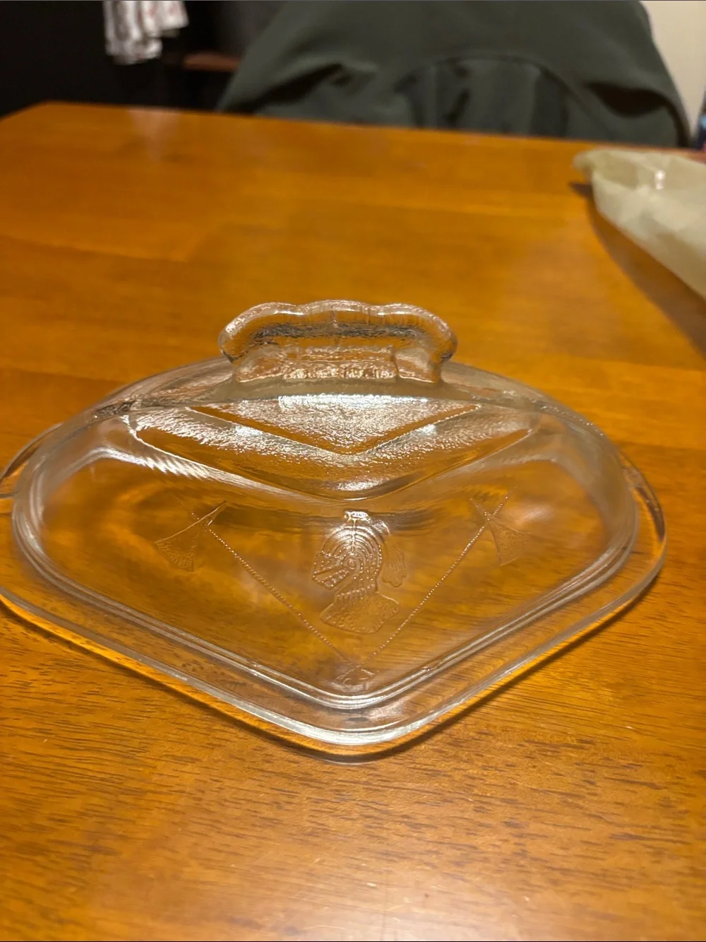 Guardian Service Glass-Lidded Serving Dish - great condition.